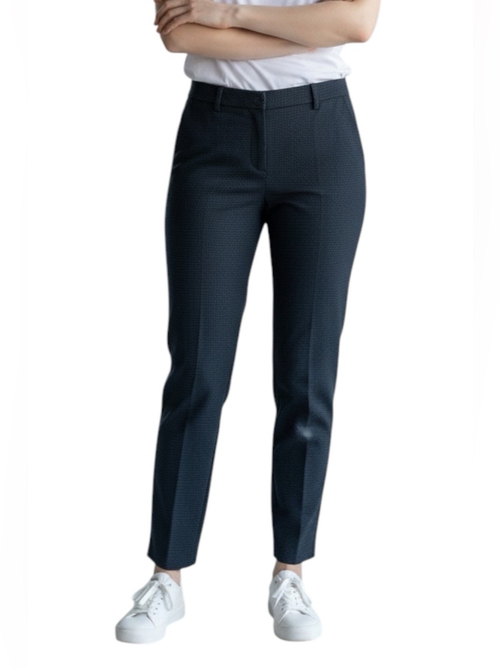 NEW BRAX Maron MB Hight End Textured Knit Straight Pants 34/32